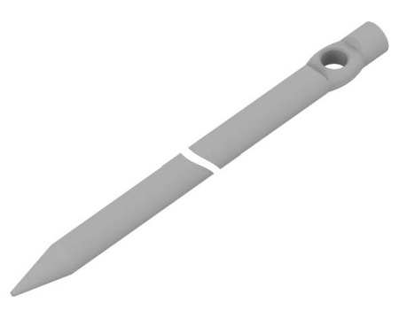 AN-KOM Uchwyt do naciągu wbijany L=30 cm, kuty, gładki AN-31B/OG/
