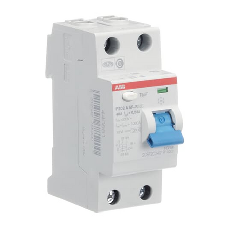 ABB Wyłącznik różnicowo-prądowy serii STANDARD F202-AP-R 40/0,03 A 2-polowy; typ AP-R I=40A; In= 30mA