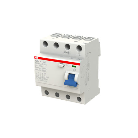 ABB Wyłącznik różnicowo-prądowy serii STANDARD F204-A-100/0,03; 4-polowy; typ A; I=100A; In=30mA