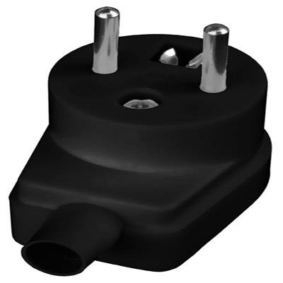 Wtyczka z uziemienim W-7 czarna