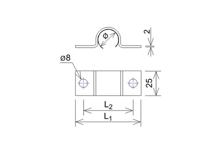AN-KOM Uchwyt rury odgromowej RO 40 AN-UR2/OG/