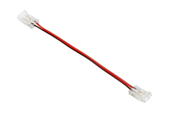 GTV Złączki przezroczyste do tasm COB 8mm z przewodem 15cm LD-ZTK8-COB