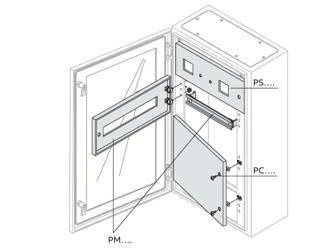 ABB Panel montażowy do aparatury modułowej 200X400 14-modułów PM1414K ( komplet na 1-rząd )