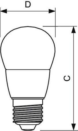 Żarówka LED Philips CorePro lustre 5,5-40W E27 827 470lm P45 Biała ciepła mleczna