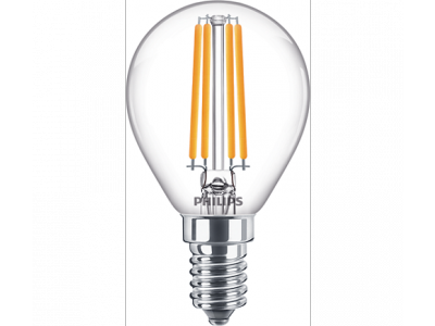 PHILIPS Classic LEDLuster ND 6.5-60W P45 E14 840 CL